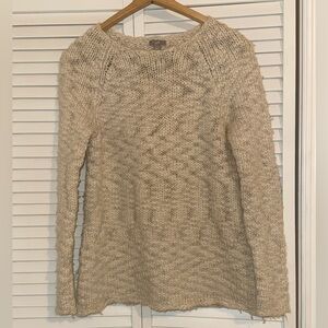 J. Jill Cream Knit Sweater - S